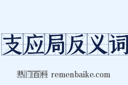 支应局反义词是什么意思的图片
